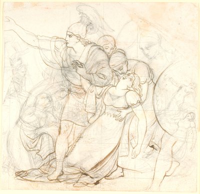 Fingal mit der sterbenden Agandecca von C.G. Kratzenstein Stub