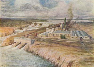Papiermühlen, Neufundland, 1916 von C.G Lowther