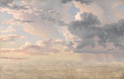 Studie von Wolken über dem Sund von Christoffer Wilhelm Eckersberg