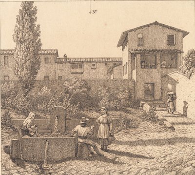 Ansicht eines italienischen Dorfes von Christoffer Wilhelm Eckersberg