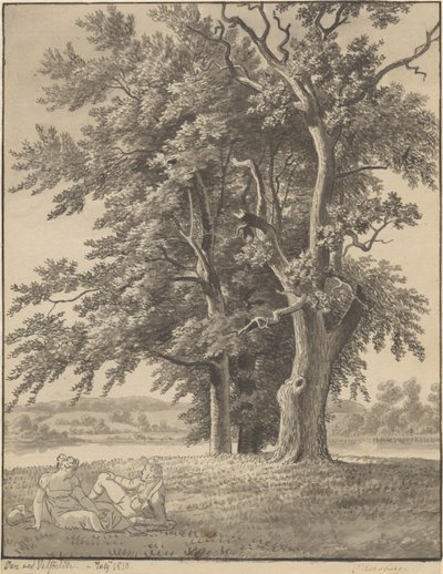 Die Insel bei Valsølille von Christoffer Wilhelm Eckersberg