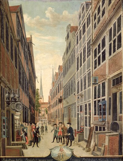 Brandstweite in Hamburg, 1775 von C. F. Feldt