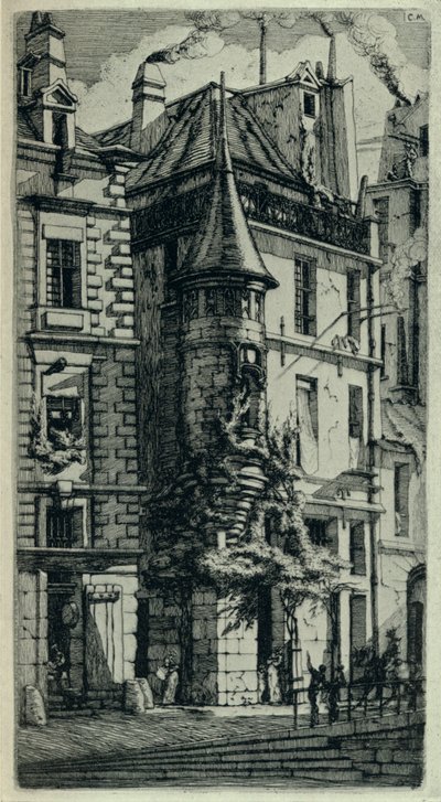 Turm, Rue de la Tixeranderie, 1915 von C. H. Meryon