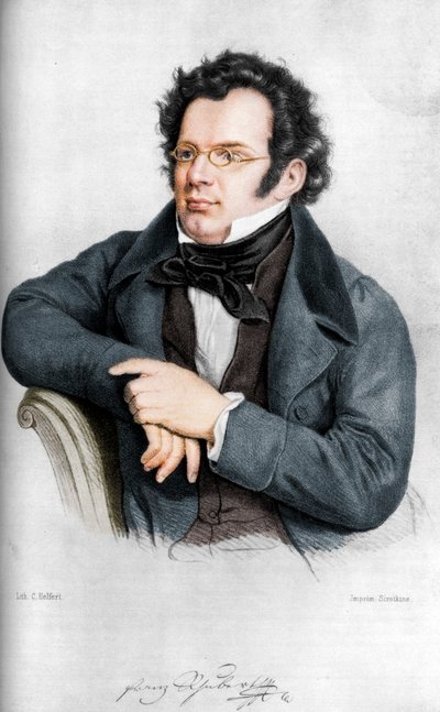 Franz Peter Schubert 1797-1828, österreichischer Komponist von C Helfert