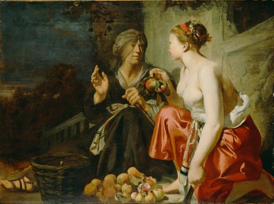 Vertumnus und Pomona von Caesar van Everdingen