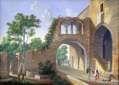 Szene in der italienischen Landschaft, 1813 von Caizac