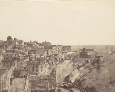 Der Hafen von Valletta, Malta, 1850er Jahre von Calvert Jones