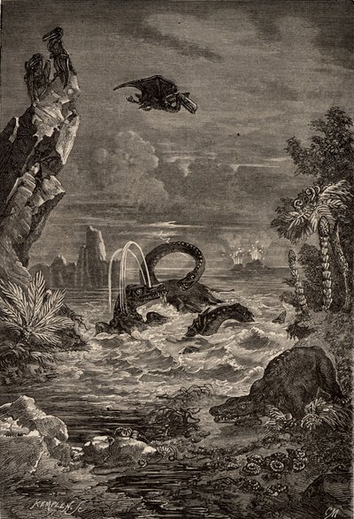 Erde zur Zeit der Dinosaurier von Camille Flammarion