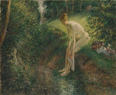 Badender im Wald, 1895 von Camille Jacob Pissarro