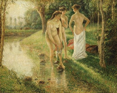 Badende, 1896 von Camille Jacob Pissarro