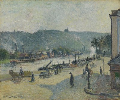 Lafayette Place, Rouen, 1883 von Camille Jacob Pissarro