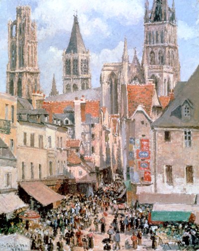 Levine und Walk Rouen, 1898 von Camille Jacob Pissarro