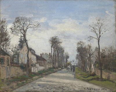 Route de Versailles, Louveciennes, 1870 von Camille Jacob Pissarro