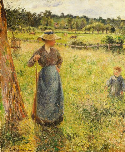 Der Heumacher, 1884 von Camille Jacob Pissarro