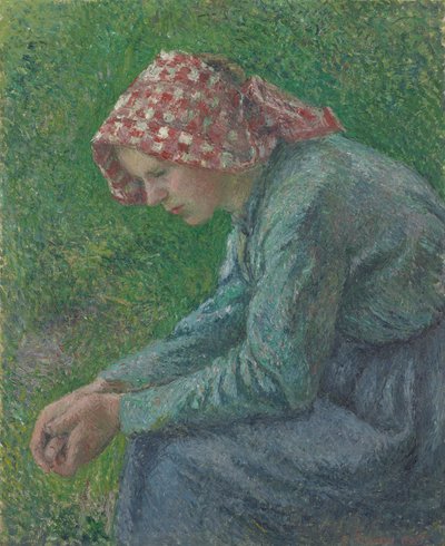 Sitzende Bäuerin von Camille Pissarro