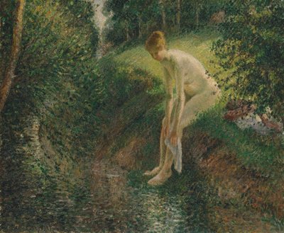 Badender im Wald, 1895 von Camille Jacob Pissarro