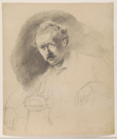 Porträt des Malers Fritz Melbye (1826-1869) von Camille Pissarro