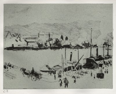 Quai Boieldieu in Rouen von Camille Pissarro