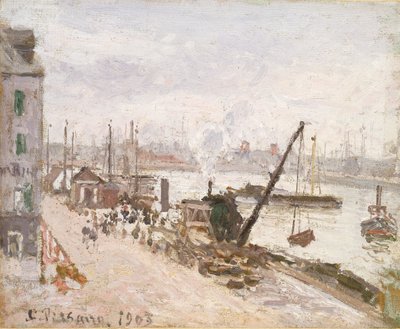 Kai in Le Havre, 1903 von Camille Pissarro