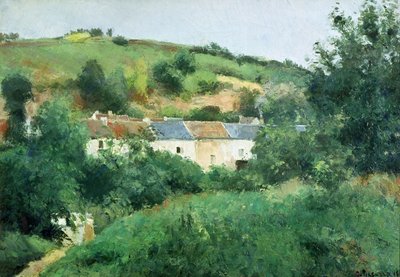 Der Weg im Dorf von Camille Jacob Pissarro