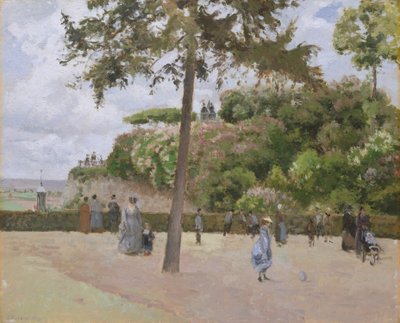 Der öffentliche Garten in Pontoise von Camille Jacob Pissarro