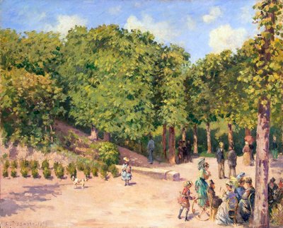 Stadtpark in Pontoise von Camille Pissarro