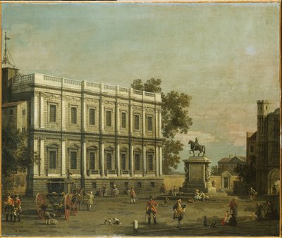 Ein Capriccio von Gebäuden in Whitehall, ca. 1754 von Giovanni Antonio Canal