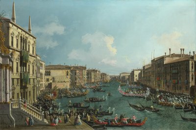 Eine Regatta auf dem Canal Grande von Giovanni Antonio Canal