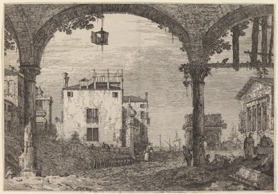 Das Portikus mit der Laterne, ca. 1735-1746 von Canaletto