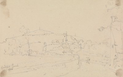 Godshill Kirche, August 1826 von Capt. Thomas Hastings