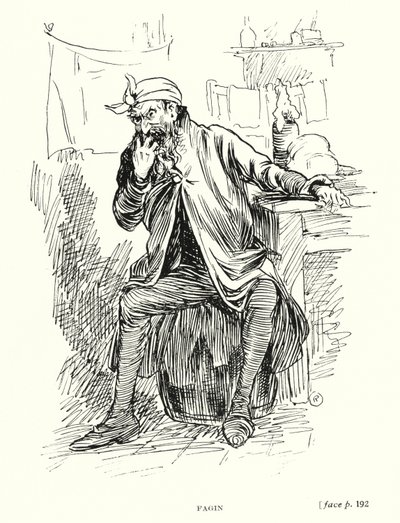 Dickens Charakter: Fagin von Captain Edward Henry Handley Read