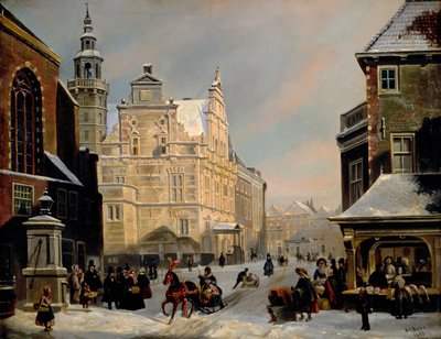 Rathaus, Den Haag, 1853 von Carel Jacobus Behr