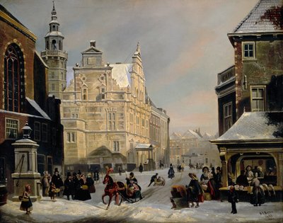 Rathaus, Den Haag, 1853 von Carel Jacobus Behr