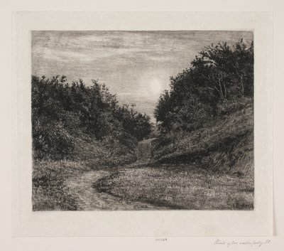 Ein Sommerabend im Mondschein von Carl Bloch
