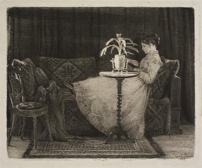 Lesende Dame von Carl Bloch