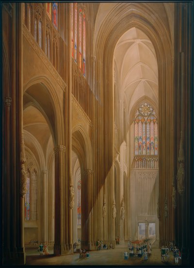 Im Inneren des Kölner Doms von Carl Georg Enslen