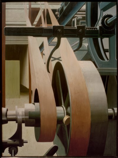Schwungrad mit Treibriemen von Carl Grossberg