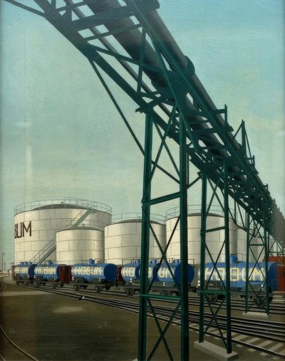 Weiße Tanks (Hamburger Ölwerke) von Carl Grossberg