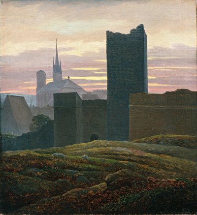 Das königliche Schloss von Cheb von Carl Gustav Carus