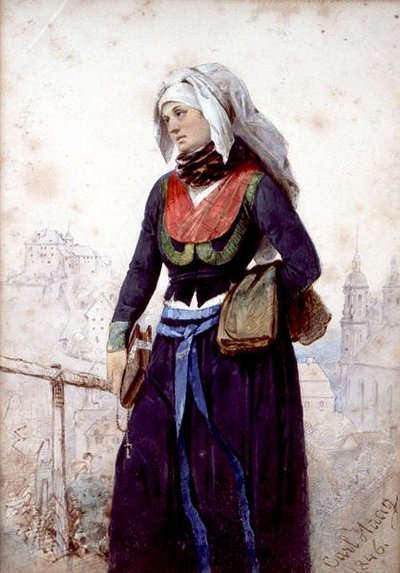 Eine Nonne in Bayern von Carl Haag