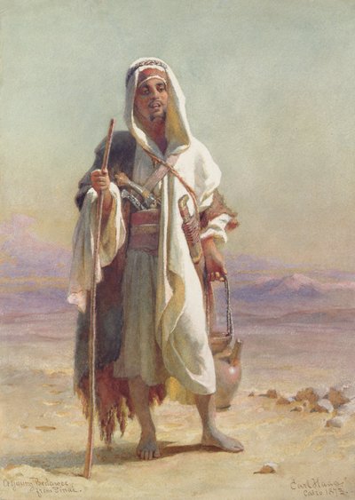 Ein junger Beduine aus Sinai, 1873 von Carl Haag