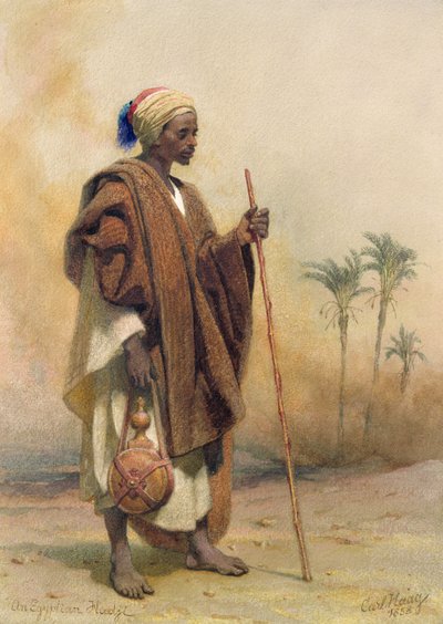 Ein ägyptischer Haji, 1858 von Carl Haag