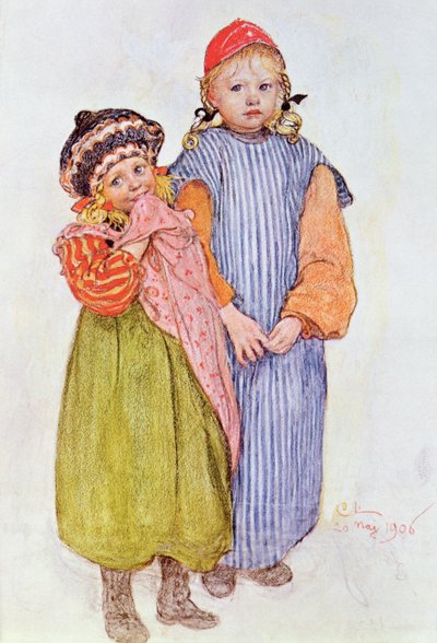 Zimmermann Hellbergs Kinder von Carl Larsson