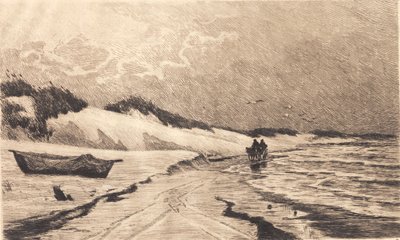 Aus den Dünen am Sønderstrand von Skagen von Carl Locher