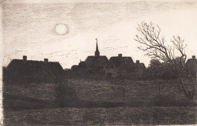 Hornbæk Kirche, Sommerabend von Carl Locher