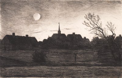 Hornbæk Kirche, Sommerabend von Carl Locher