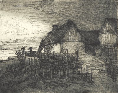 Häuser in Tisvilde von Carl Locher