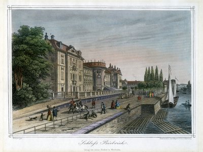 Schloss Biebrich, Wiesbaden, Deutschland, um 1820 von Carl Mayer