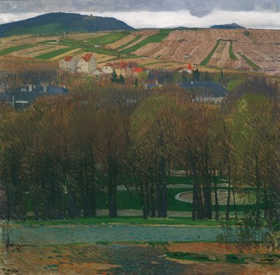 Blick von Heiligenstadt auf den Nußberg von Carl Moll