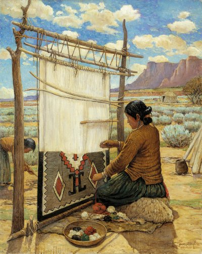 Navajo Weber von Carl Moon